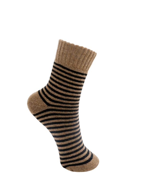 BCICE striped sock Coffee